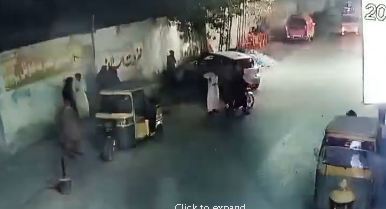 پٹیل روڈ یاسین ہسپتال کے سامنے زوردار دھماکہ