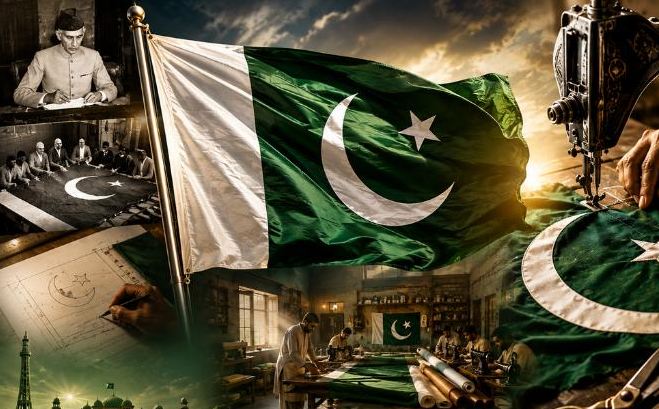 پاکستان کے قومی پرچم کہاں اور کیسے تیار کیے جاتے ہیں؟جانیے