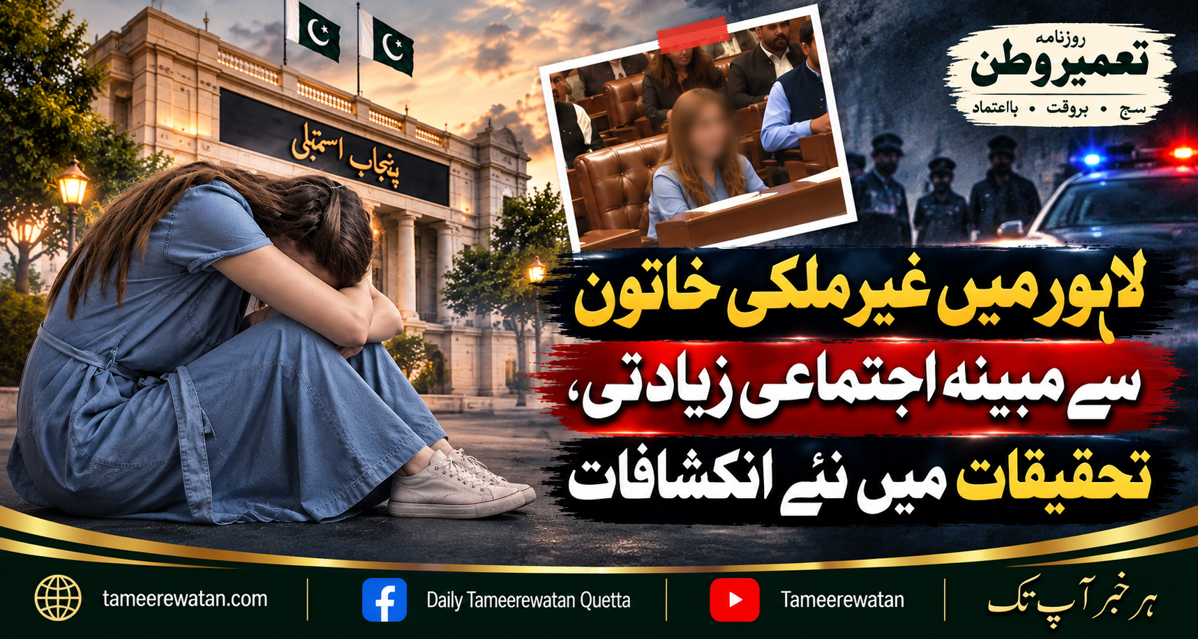 لاہور میں غیرملکی خاتون سے مبینہ اجتماعی زیادتی، تحقیقات میں نئے انکشافات