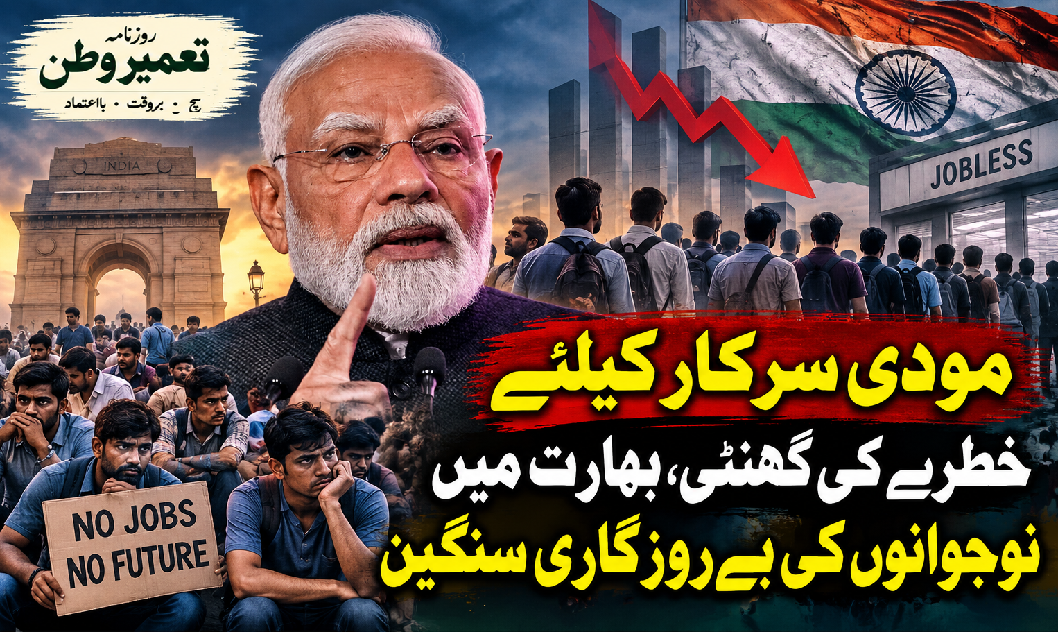 بھارت میں نوجوانوں پر بے روزگاری کا شکنجہ، سرکاری سروے میں تشویشناک انکشاف
