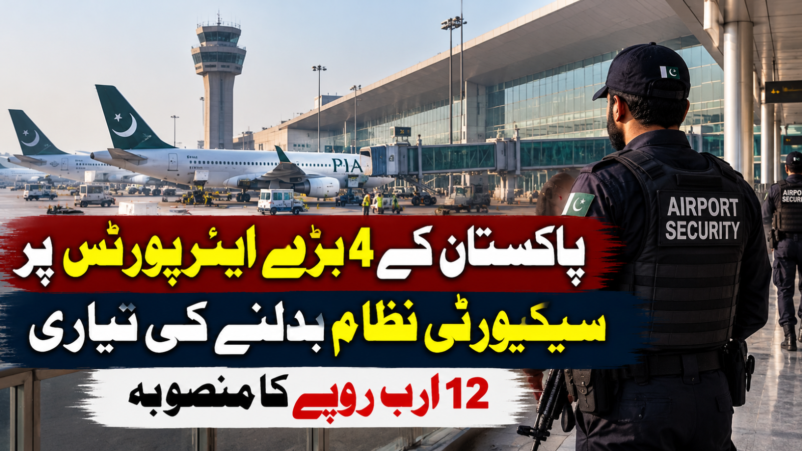 پاکستان کے 4 بڑے ایئرپورٹس پر سیکیورٹی نظام بدلنے کی تیاری، 12 ارب روپے کا منصوبہ