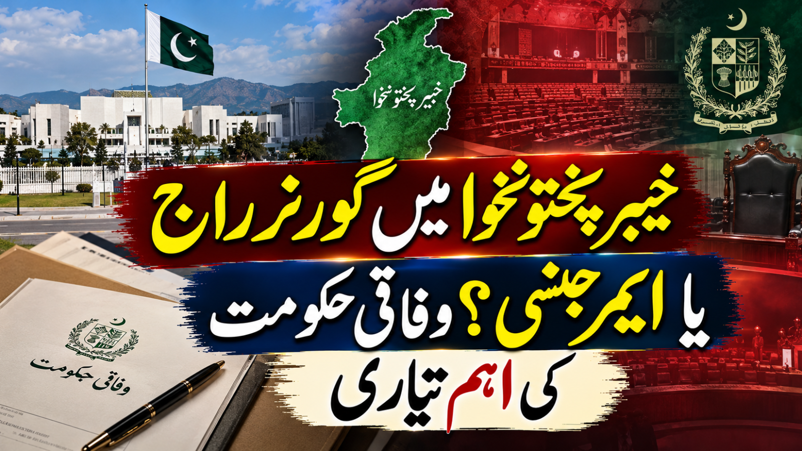 خیبر پختونخوا میں گورنر راج یا ایمرجنسی؟ وفاقی حکومت کی اہم تیاری