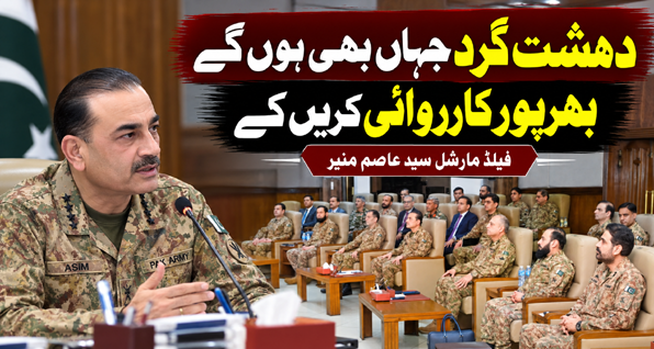 دہشت گرد جہاں بھی ہوں گے، بھرپور کارروائی کریں گے: فیلڈ مارشل سید عاصم منیر