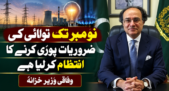 نومبر تک توانائی کی ضروریات پوری کرنے کا انتظام کرلیا، وفاقی وزیر خزانہ