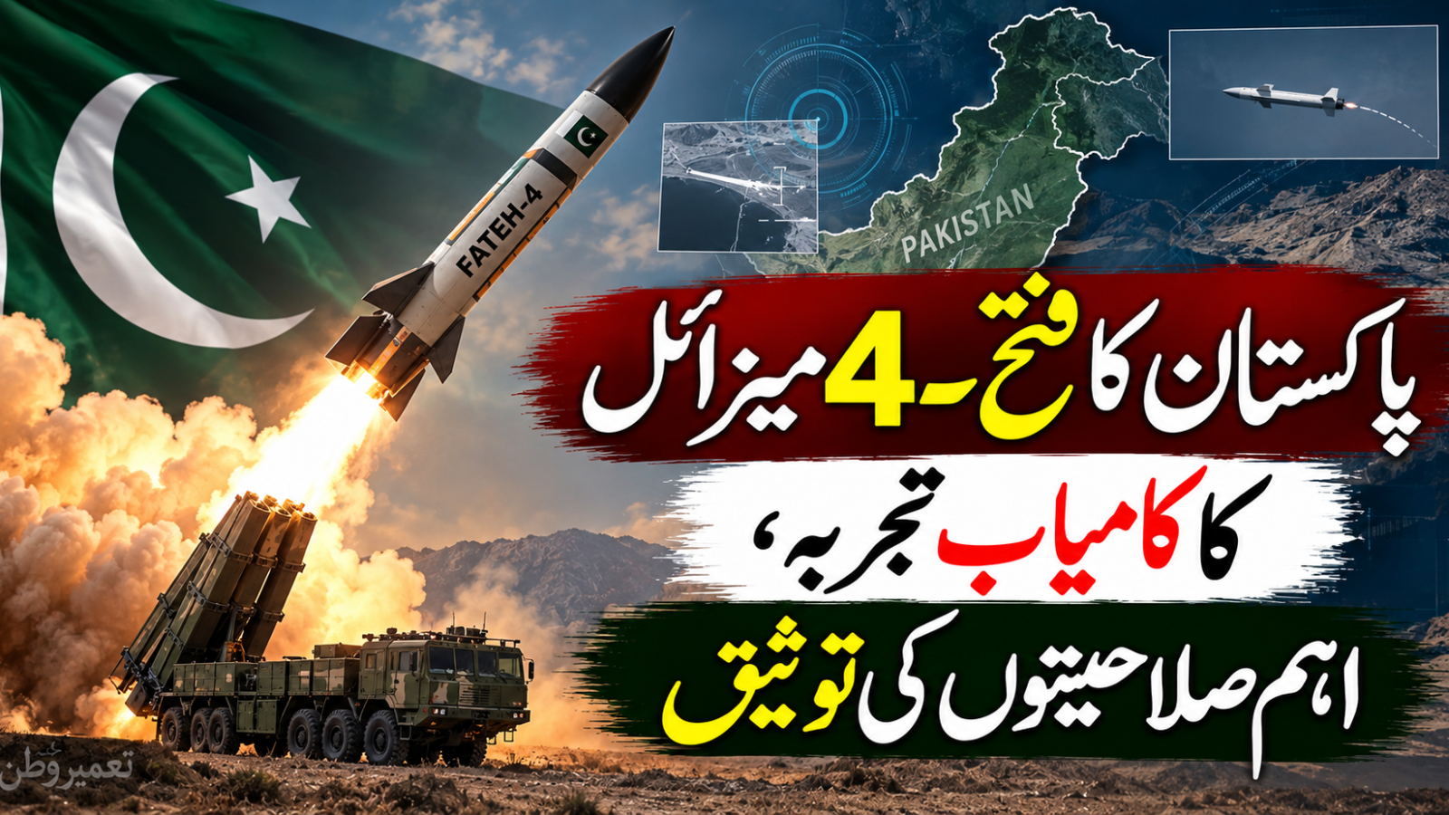 پاکستان کا فتح-4 میزائل کا کامیاب تجربہ، اہم صلاحیتوں کی توثیق