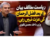 ریاست مخالف بیان کے بعد فضل الرحمان کی عزت نہیں رہی، وزیر داخلہ محسن نقوی